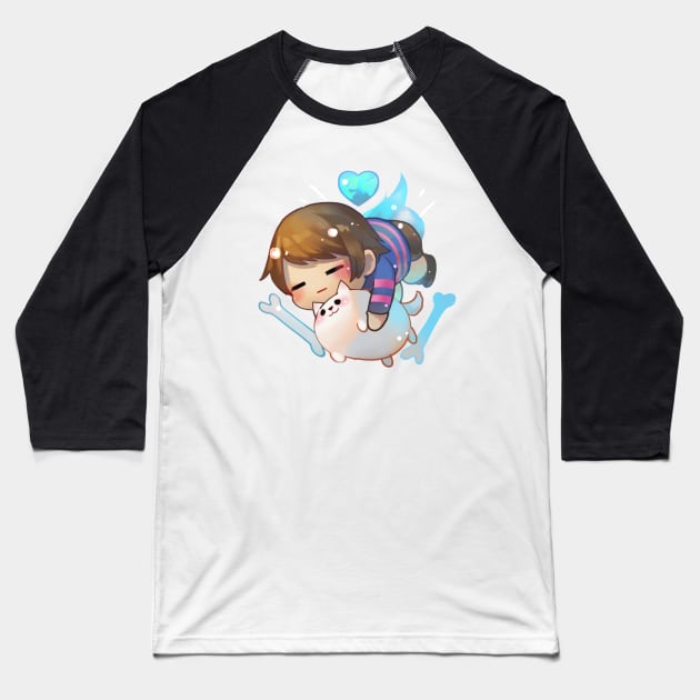 ut- Floating frisk Baseball T-Shirt by Clivef Poire